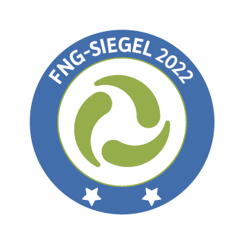 Sustainability seal awarded by the Forum Nachhaltige Geldanlagen (FNG)